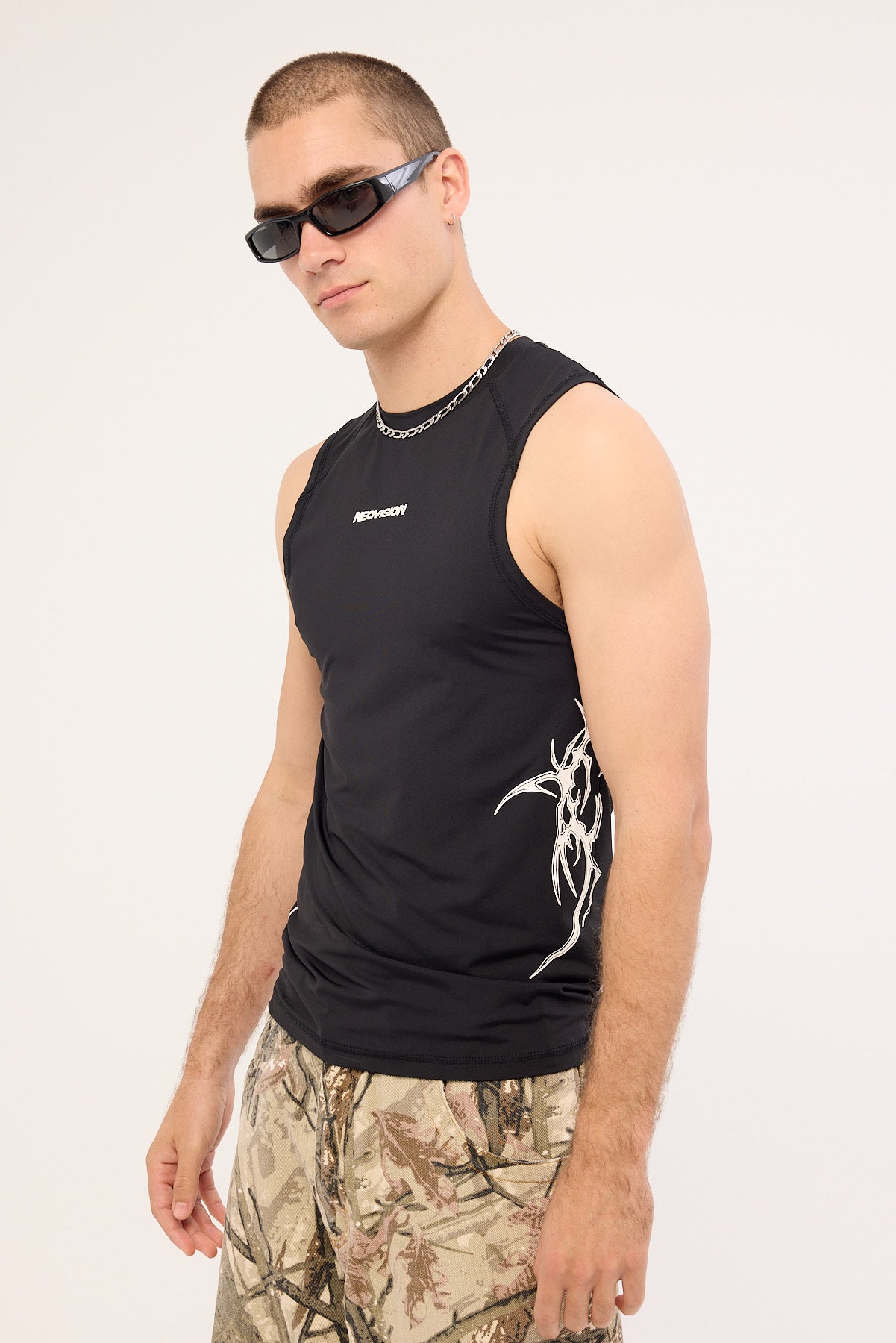 Neovision Encryption Slim Compression Muscle Tank Night Black