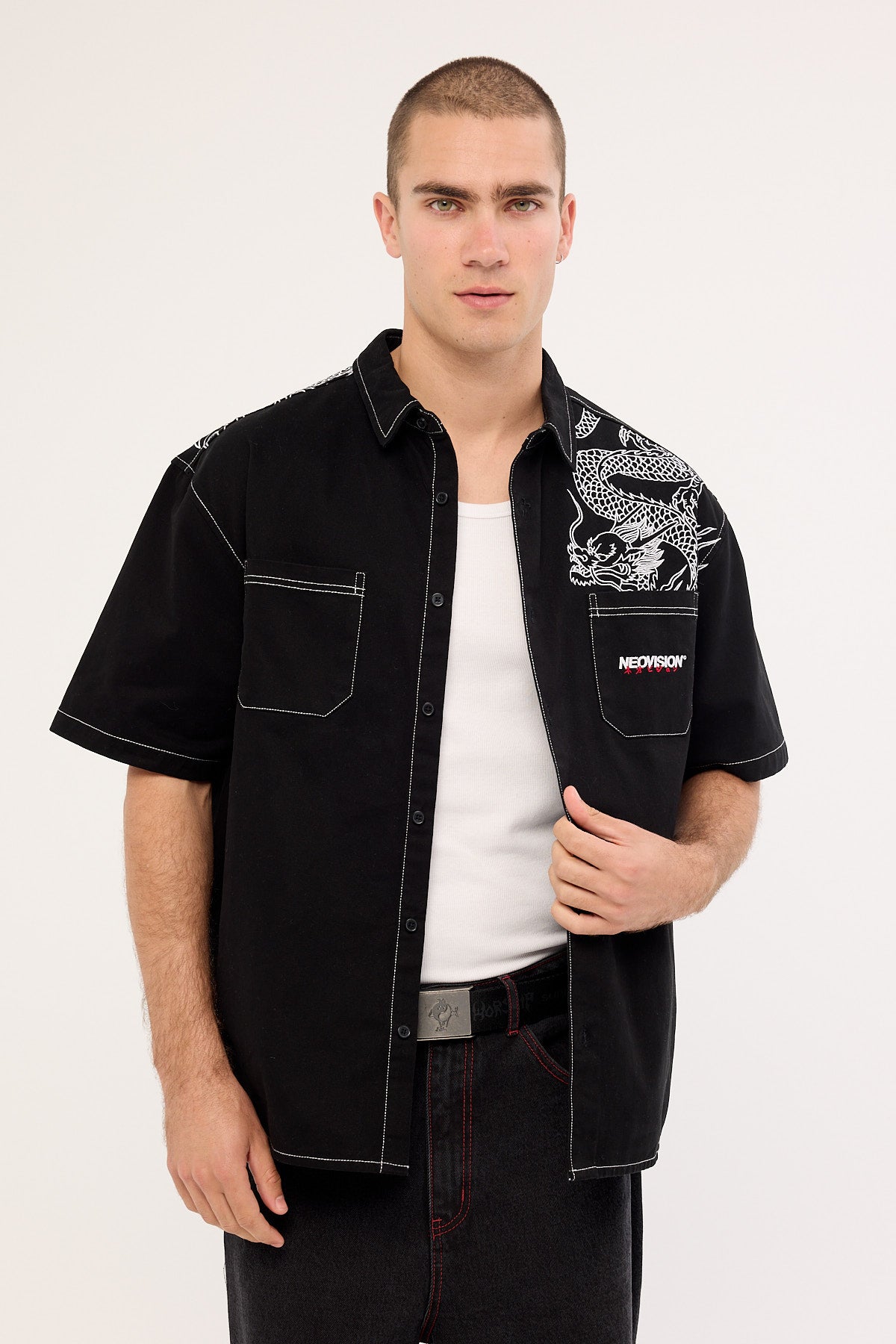 Neovision Ryuko Oversize Shirt Washed Black