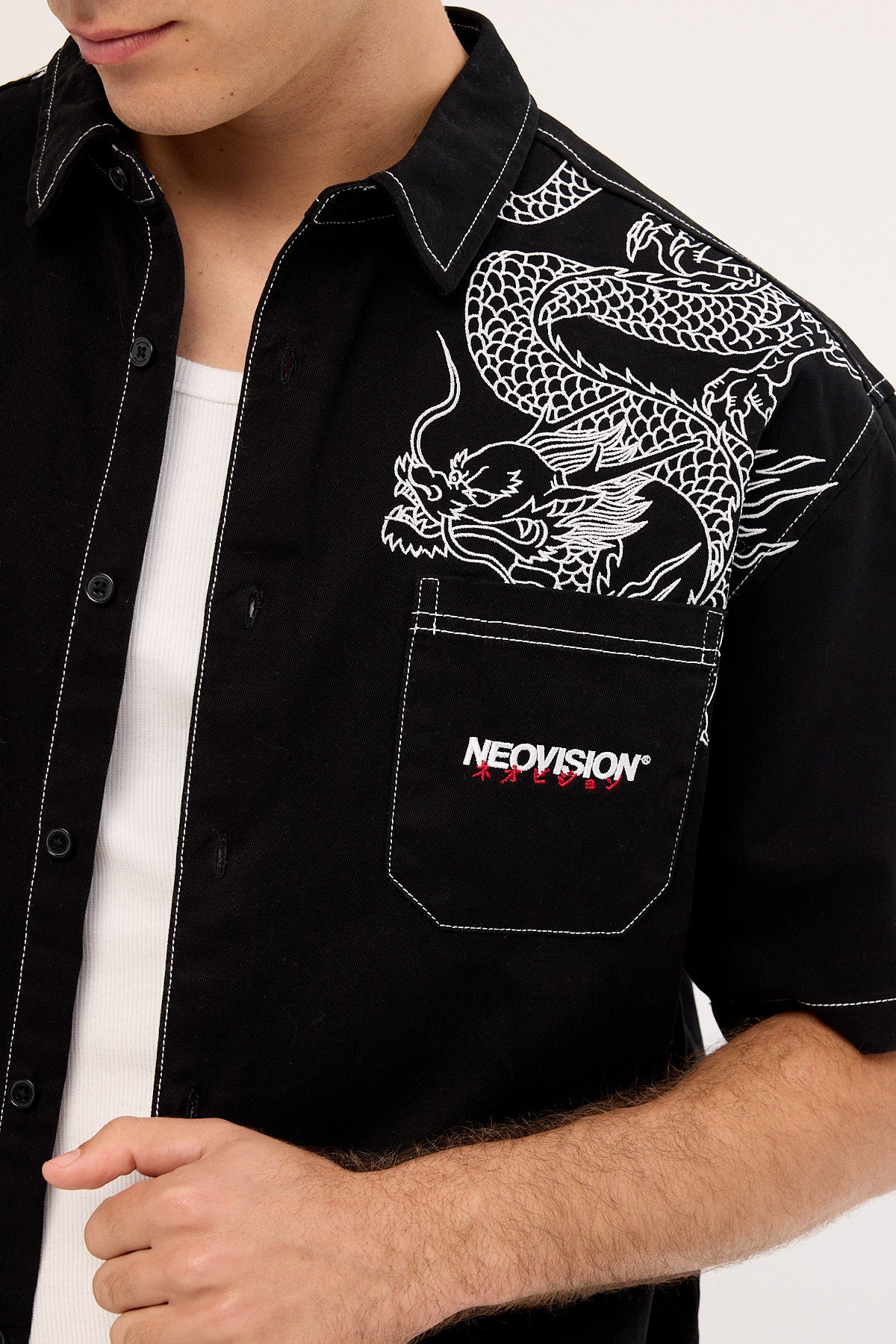 Neovision Ryuko Oversize Shirt Washed Black