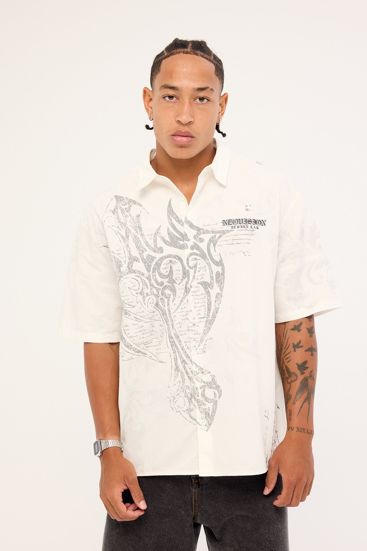 Neovision Banish Oversize Shirt White