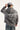 Neovision Seraph Zip Through Cropped Street Hoodie Smoke Grey