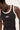 Common Need Oval Panel Singlet Washed Black