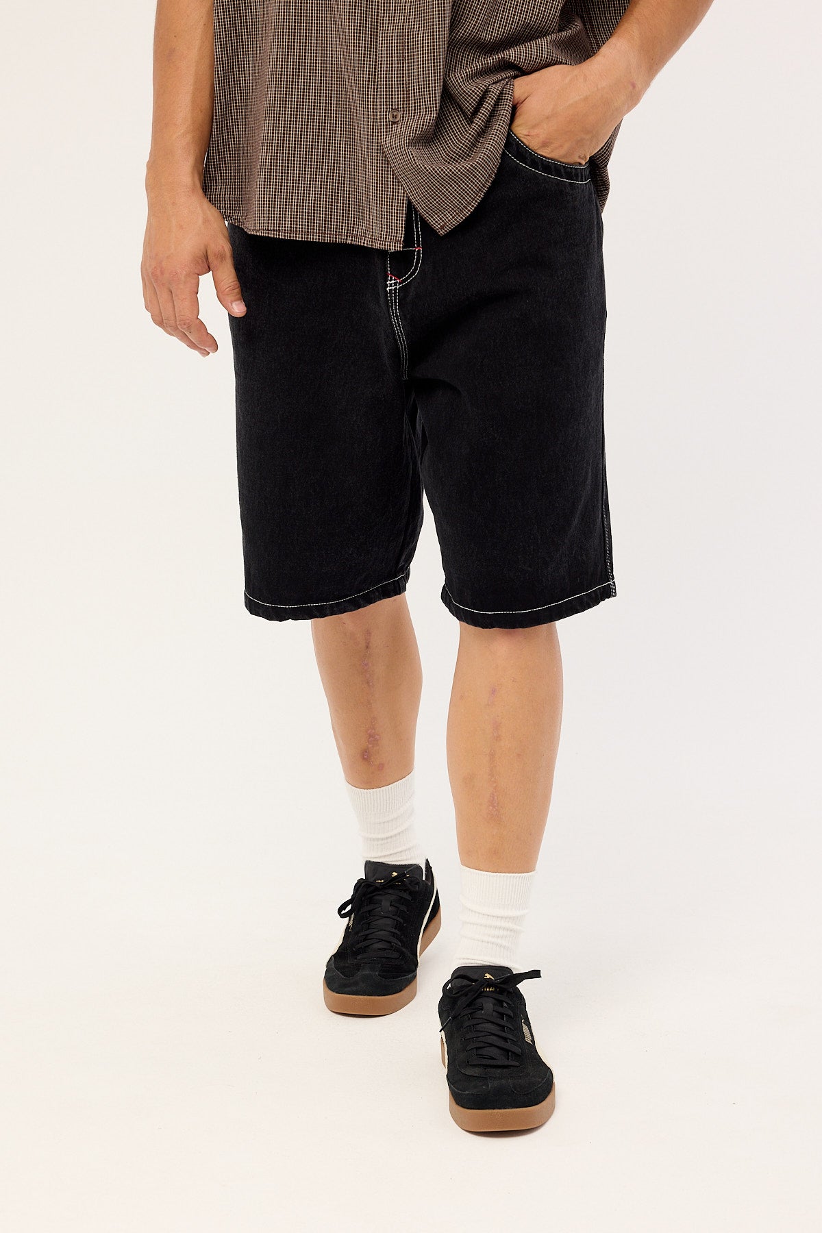 Rusty Turbo Baggy Jort Blackout