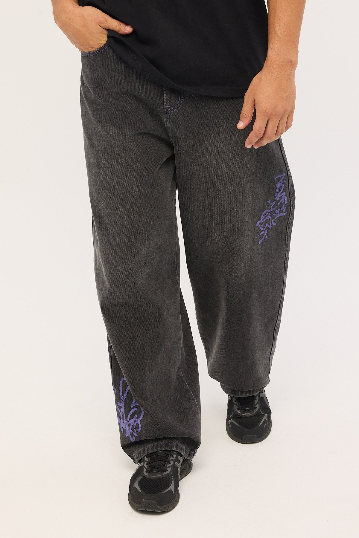 Neovision Misfit Behemoth Super Baggy Jean Ash Black