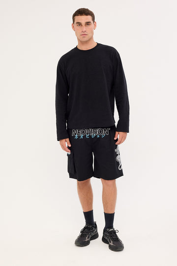 Neovision Onryu Elastic Waist Cargo Short Black