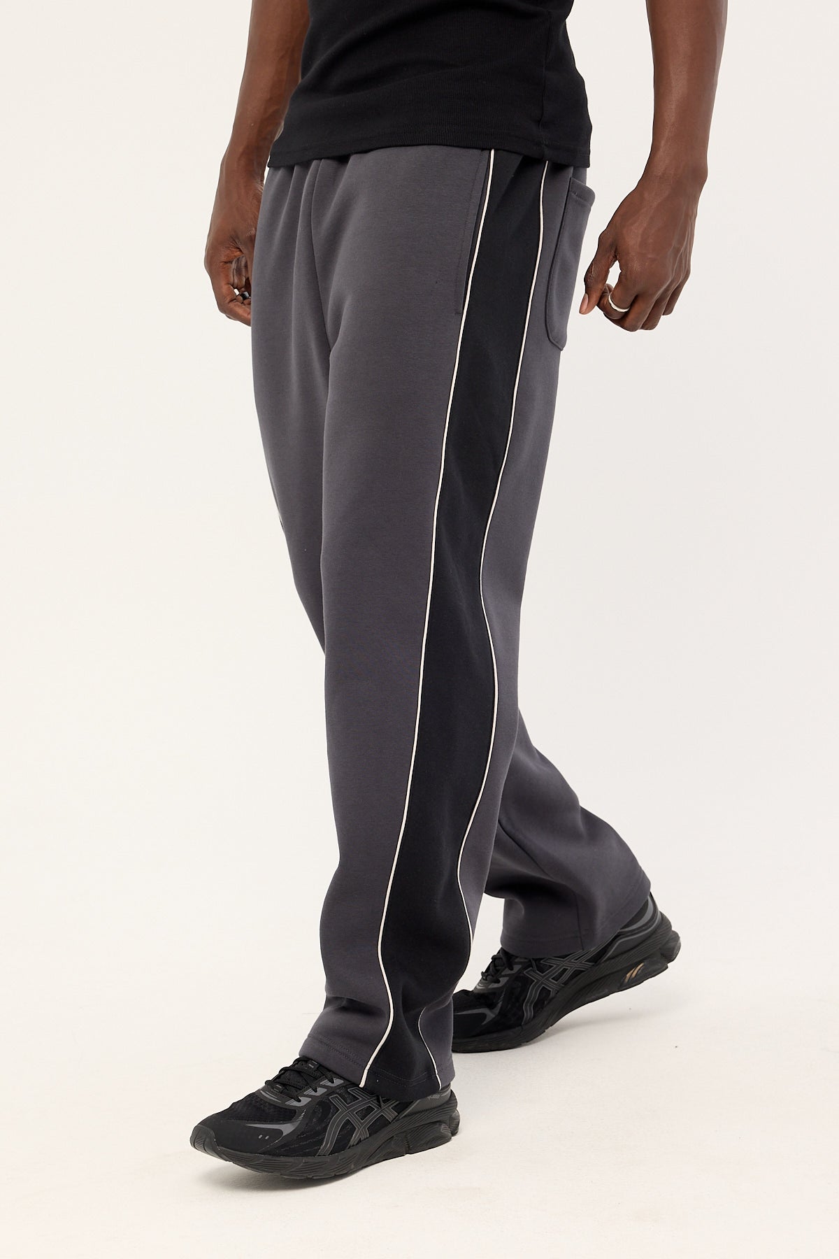 Panel Sweatpants Common Need Gallery Panel Sweatpant Washed Black – Universal Store