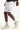 Common Need Royalty Elastic Waist Short White