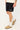 Common Need Royalty Elastic Waist Short Black