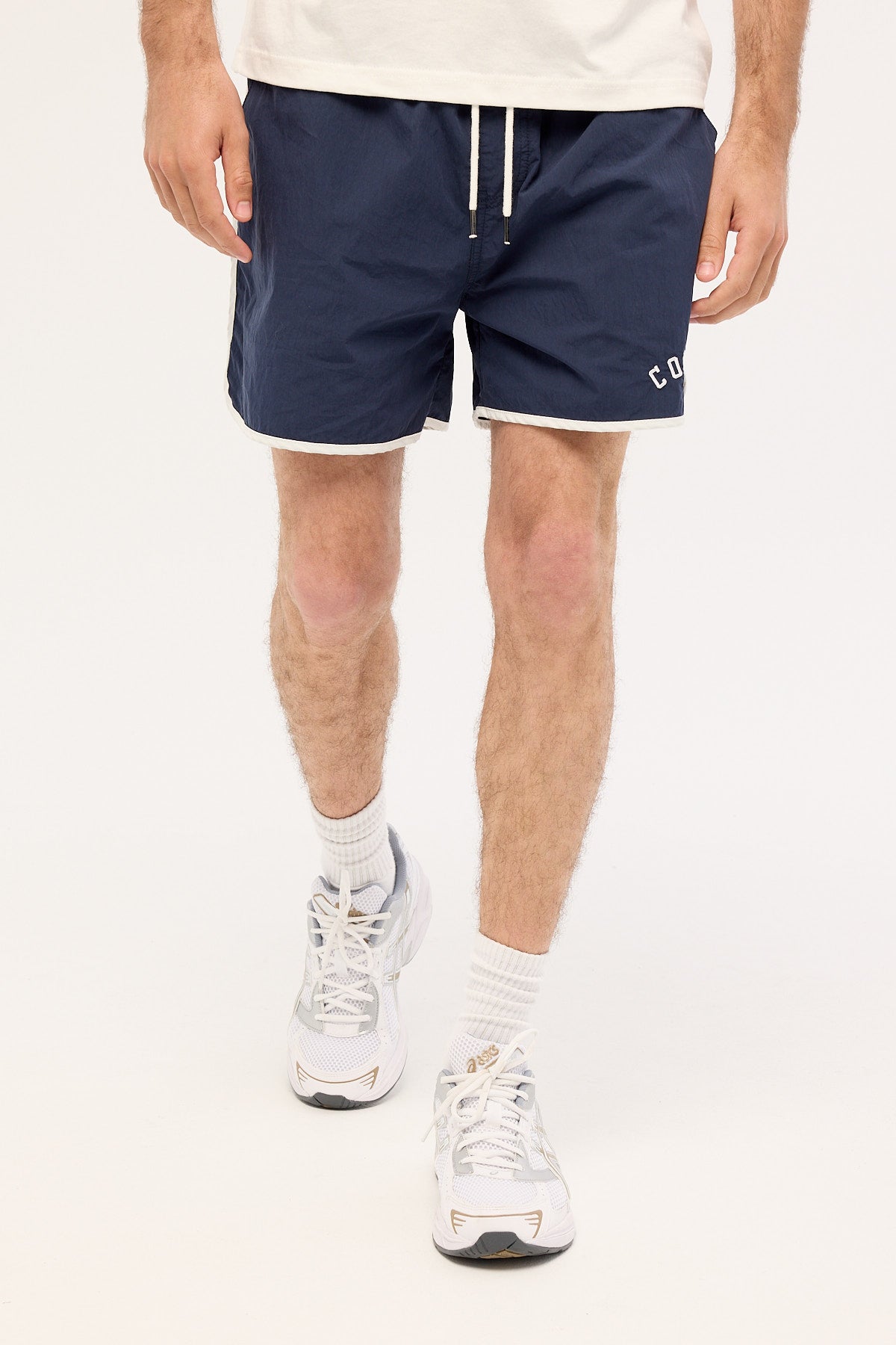 Common Need Collegiate 15 Elastic Waist Short Navy