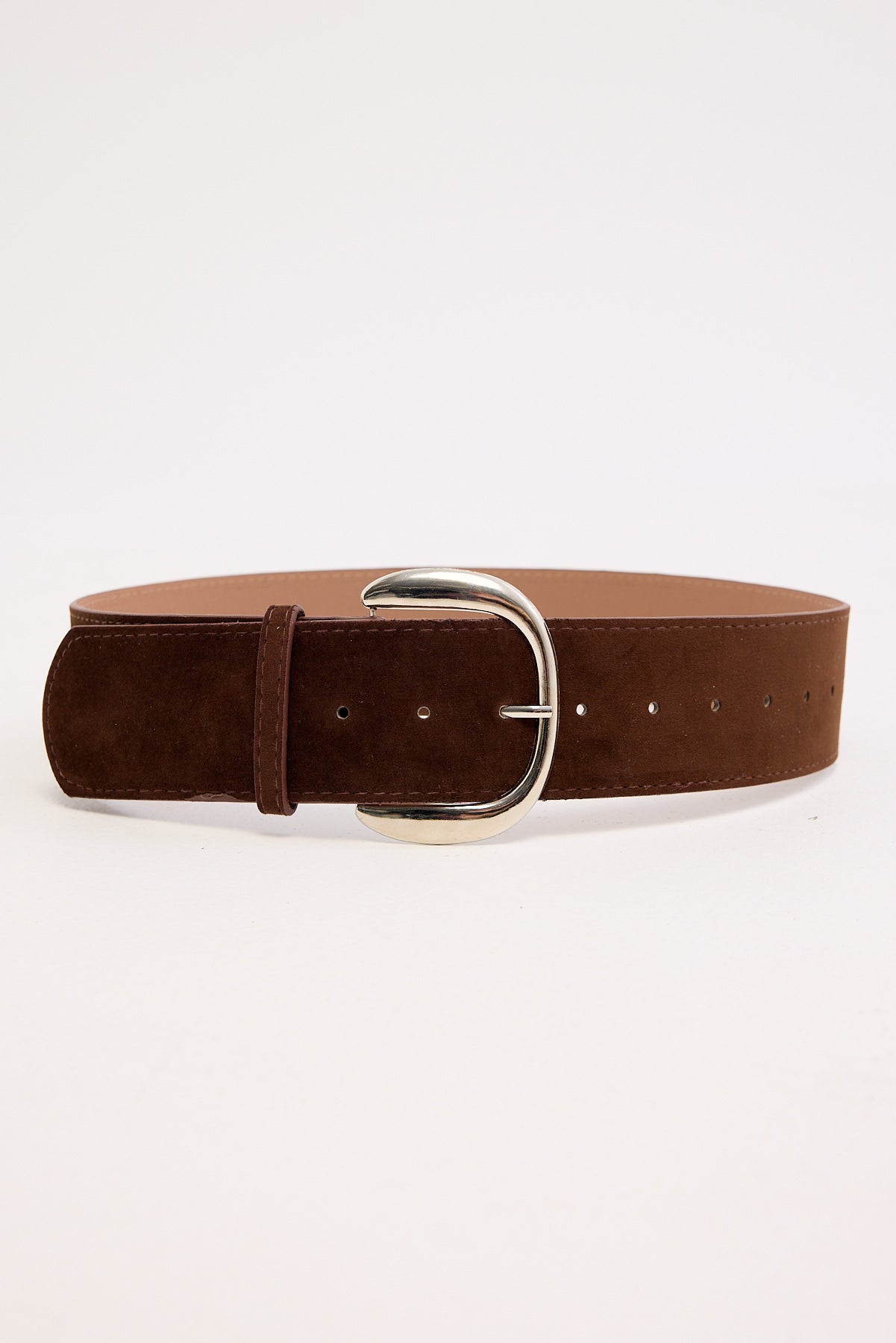 Token Gisele Statement Wide Belt Brown