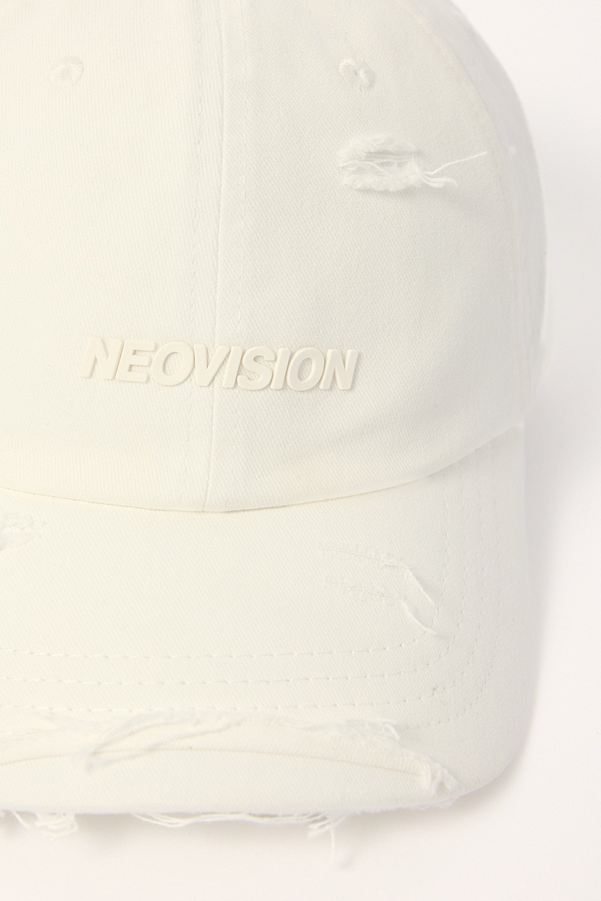 Neovision Nova Base Distressed Dad Cap Washed White