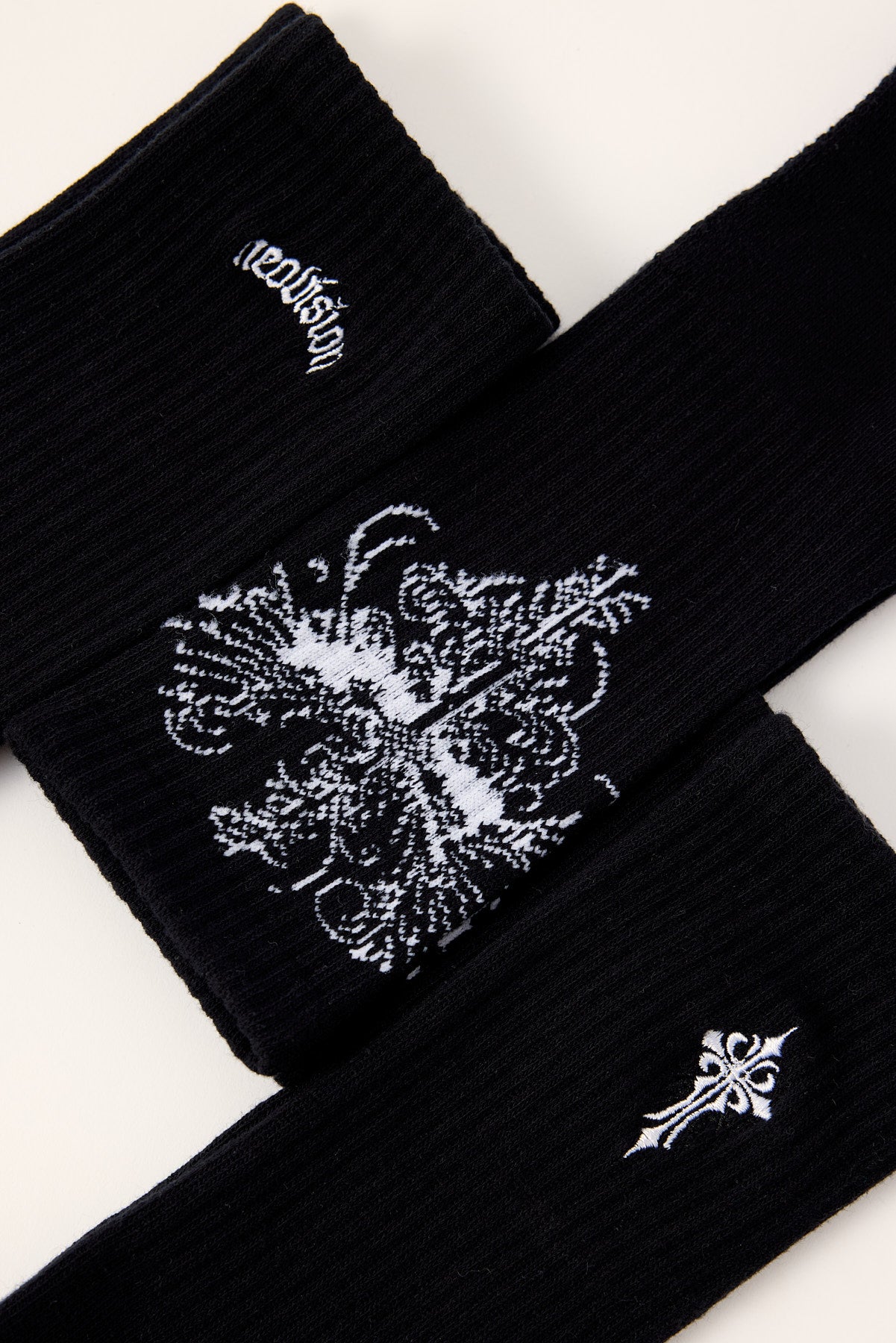 Neovision Fallen Cross Sock 3 Pack Black