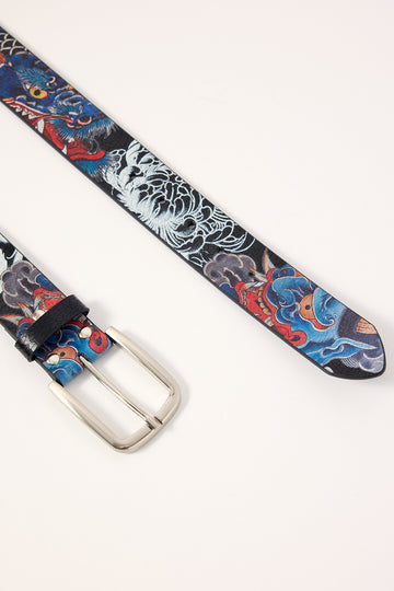 Neovision Tatsura Leather Belt Black