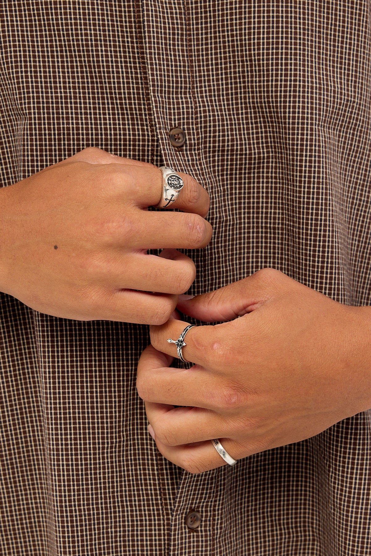 Neovision Seraph Ring 3 Pack Antique Silver