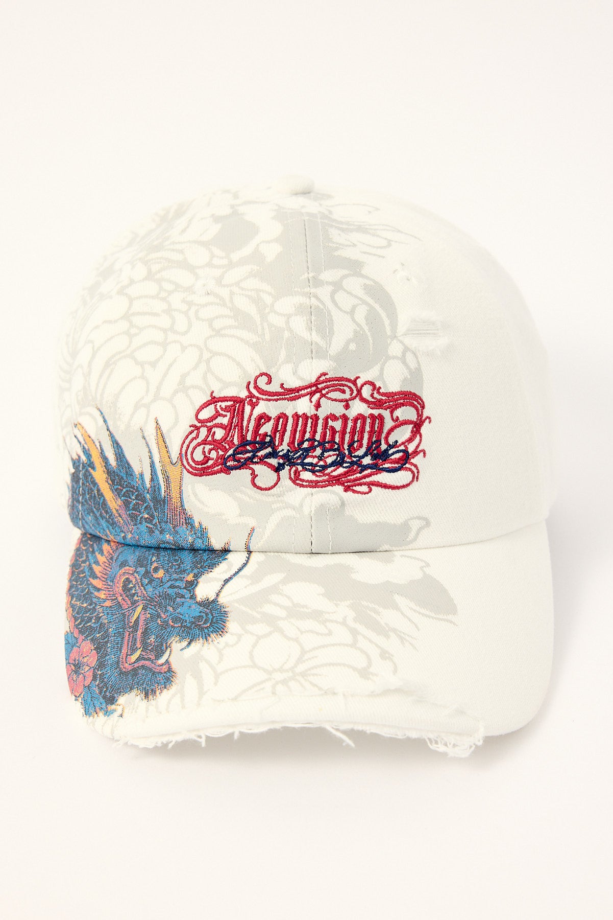 Neovision YokaI Distressed Dad Cap White