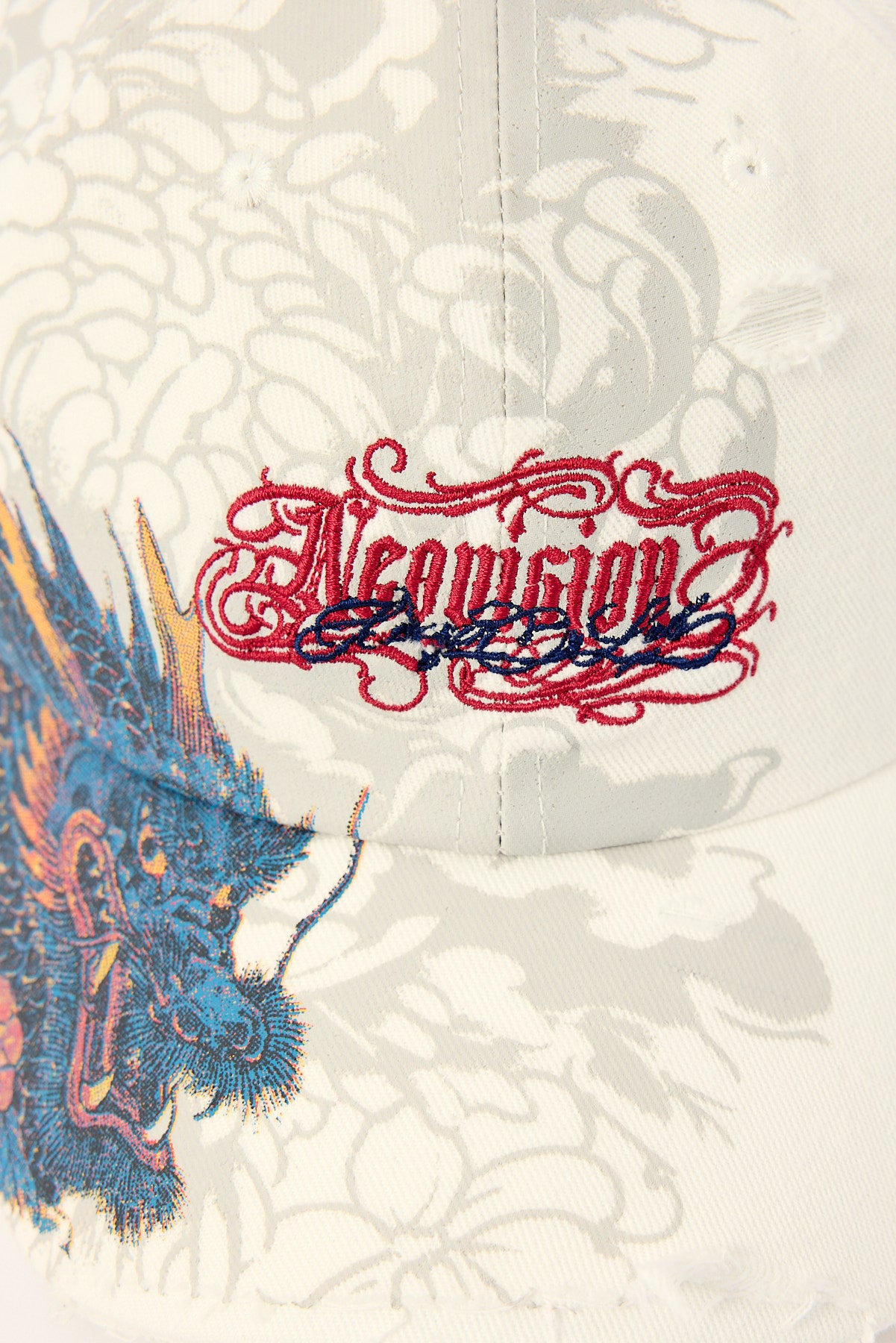 Neovision YokaI Distressed Dad Cap White