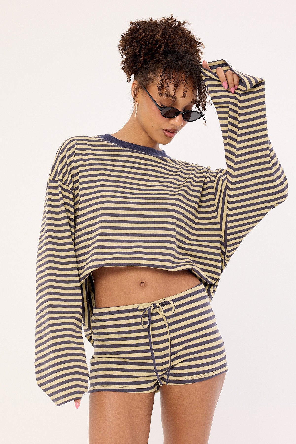 Lioness Kourt Bloomer Beige Stripe