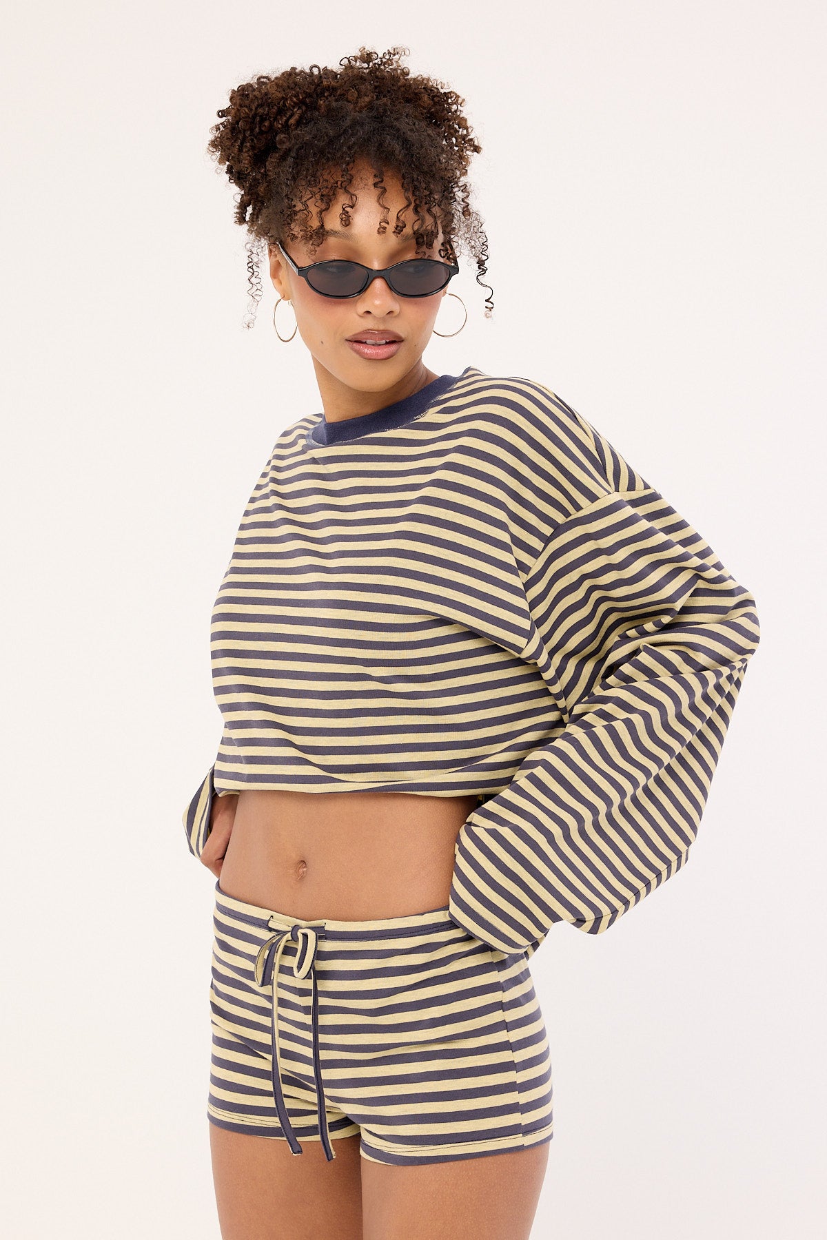 Lioness Kourt Bloomer Beige Stripe