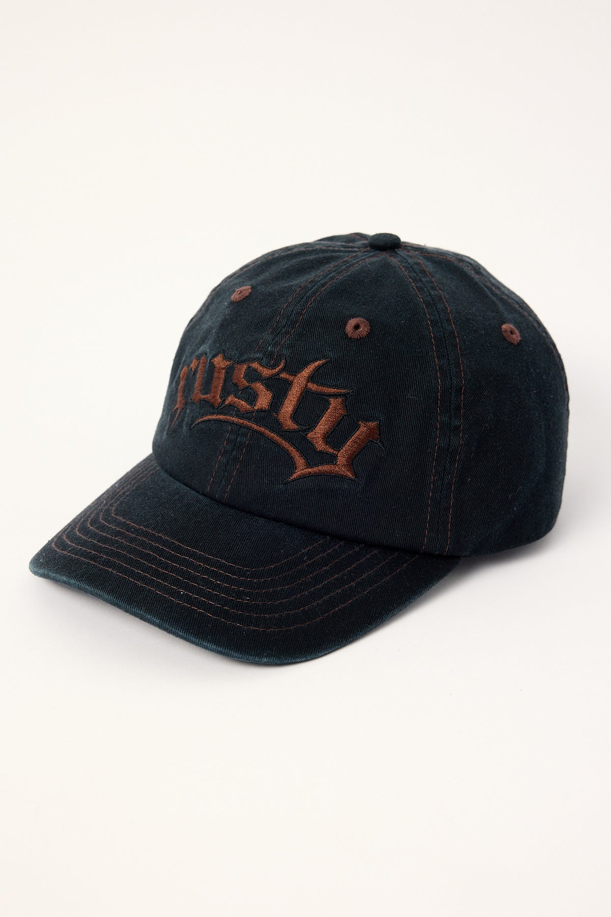 Rusty Scream 6 Panel Cap Black