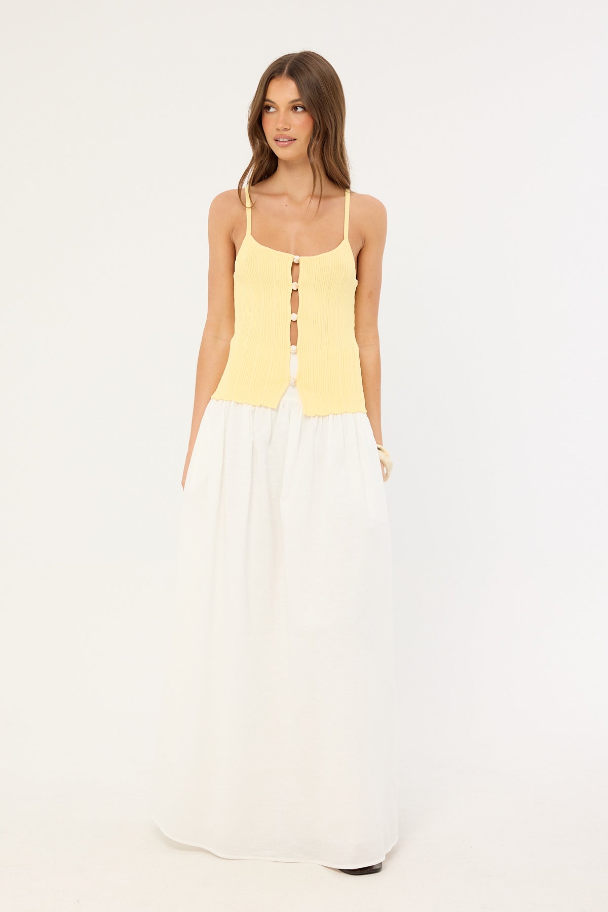 Sndys The Label Odessa Knit Tank Top Pollen