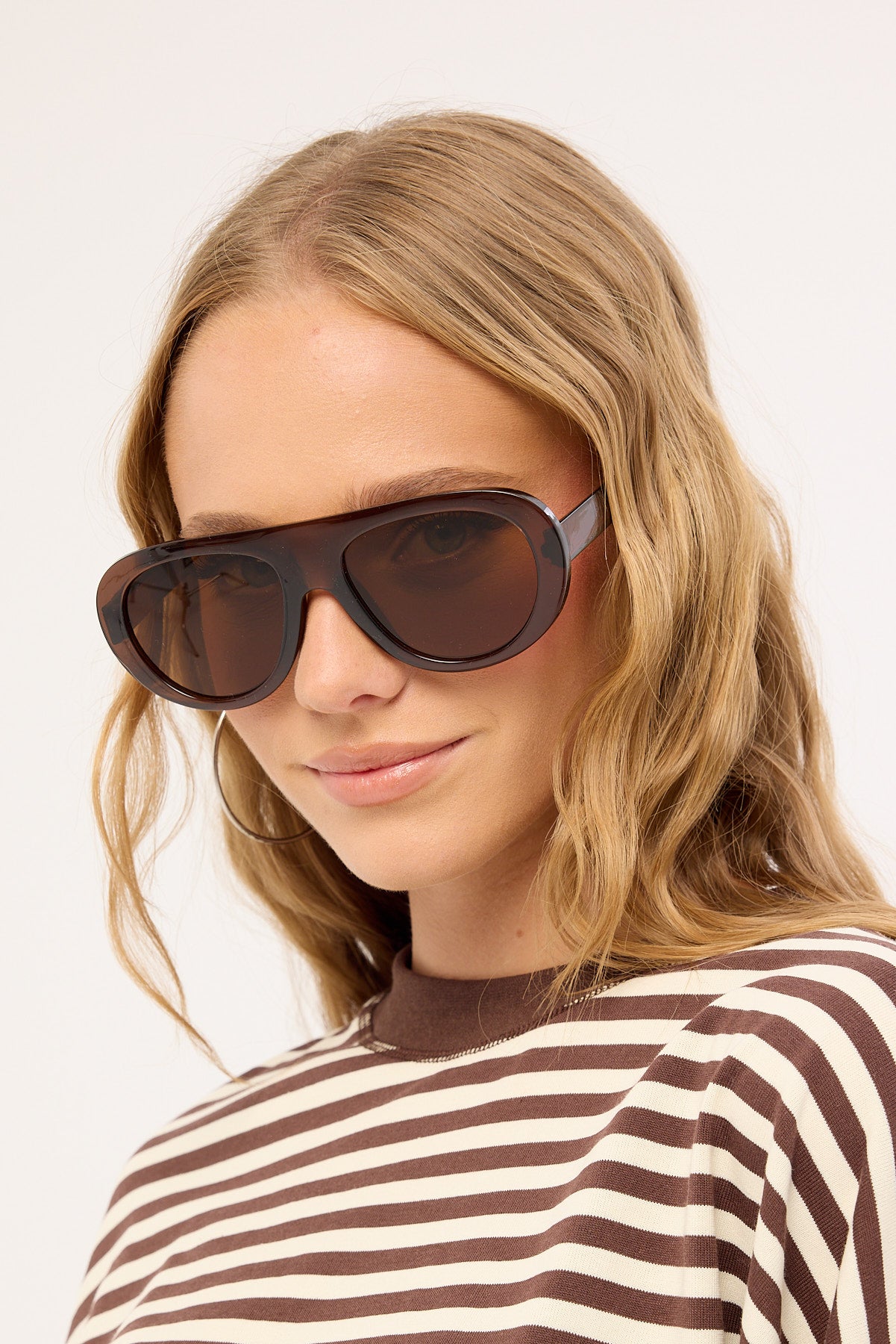 Angels Whisper Empire Sunglasses Brown