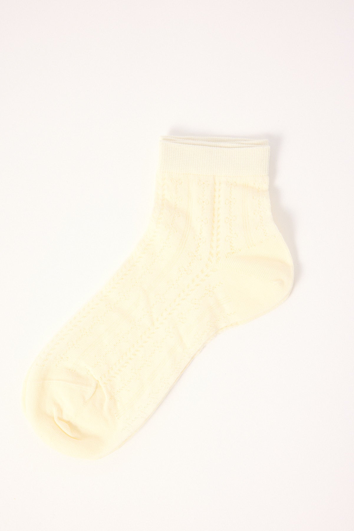 Token Pointelle Sock Off White