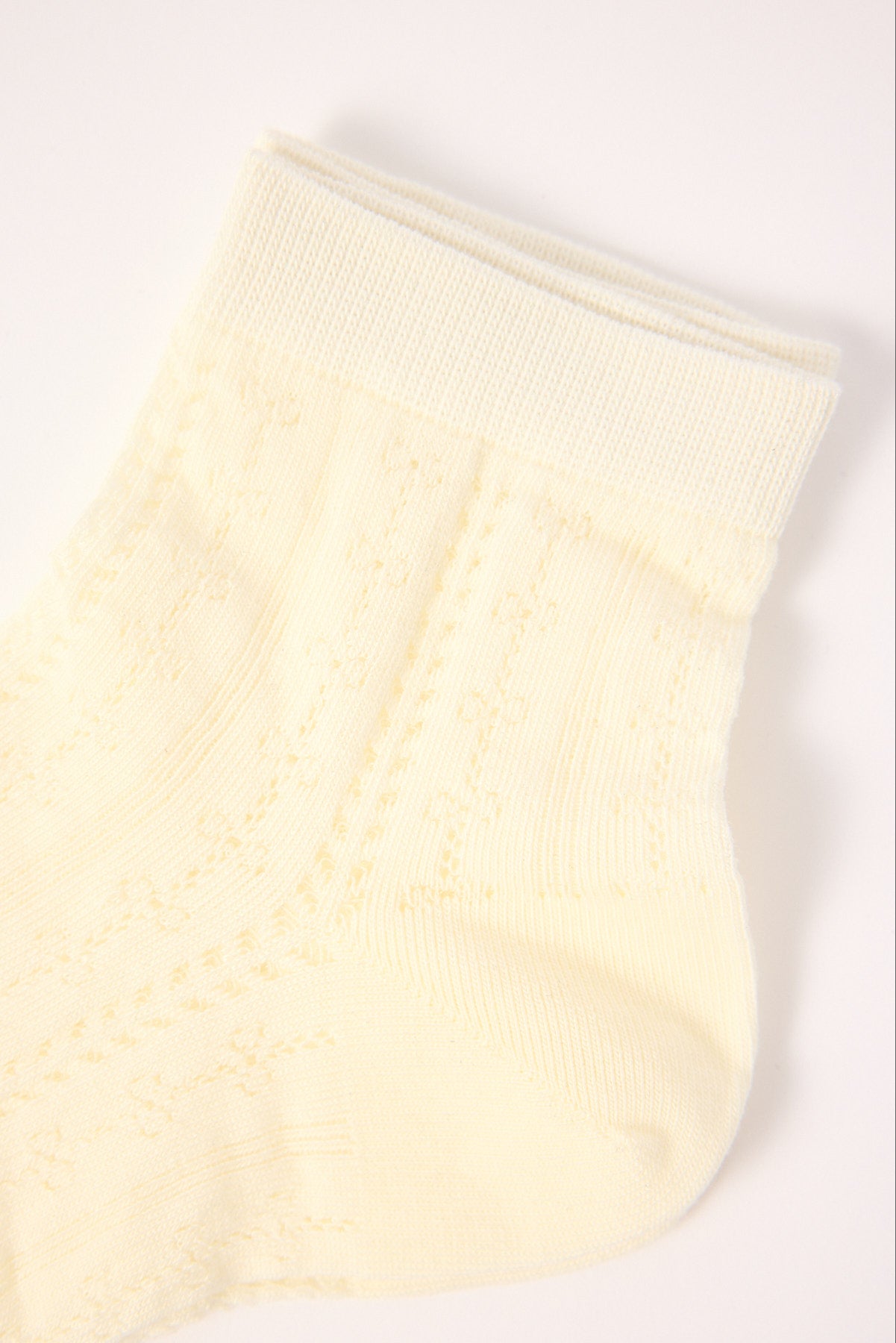 Token Pointelle Sock Off White