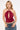 Motel Karise Plunge Top Cupro Dark Red