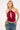 Motel Karise Plunge Top Cupro Dark Red