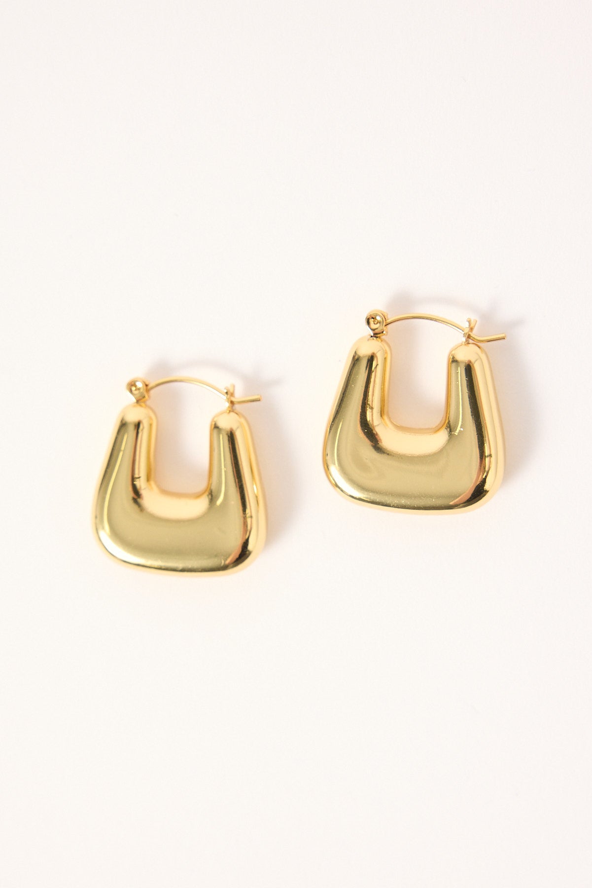 Token Jade Hoop Earring Gold