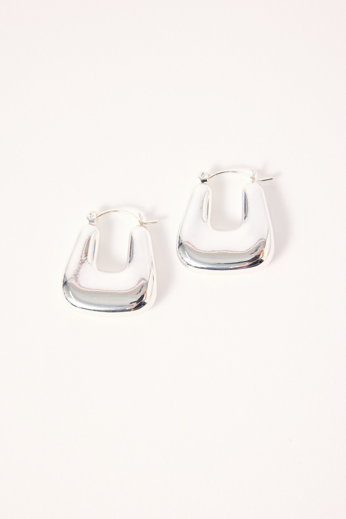 Token Jade Hoop Earring Silver