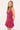 Perfect Stranger Cruz Stretch Wrap Mini Dress Raspberry