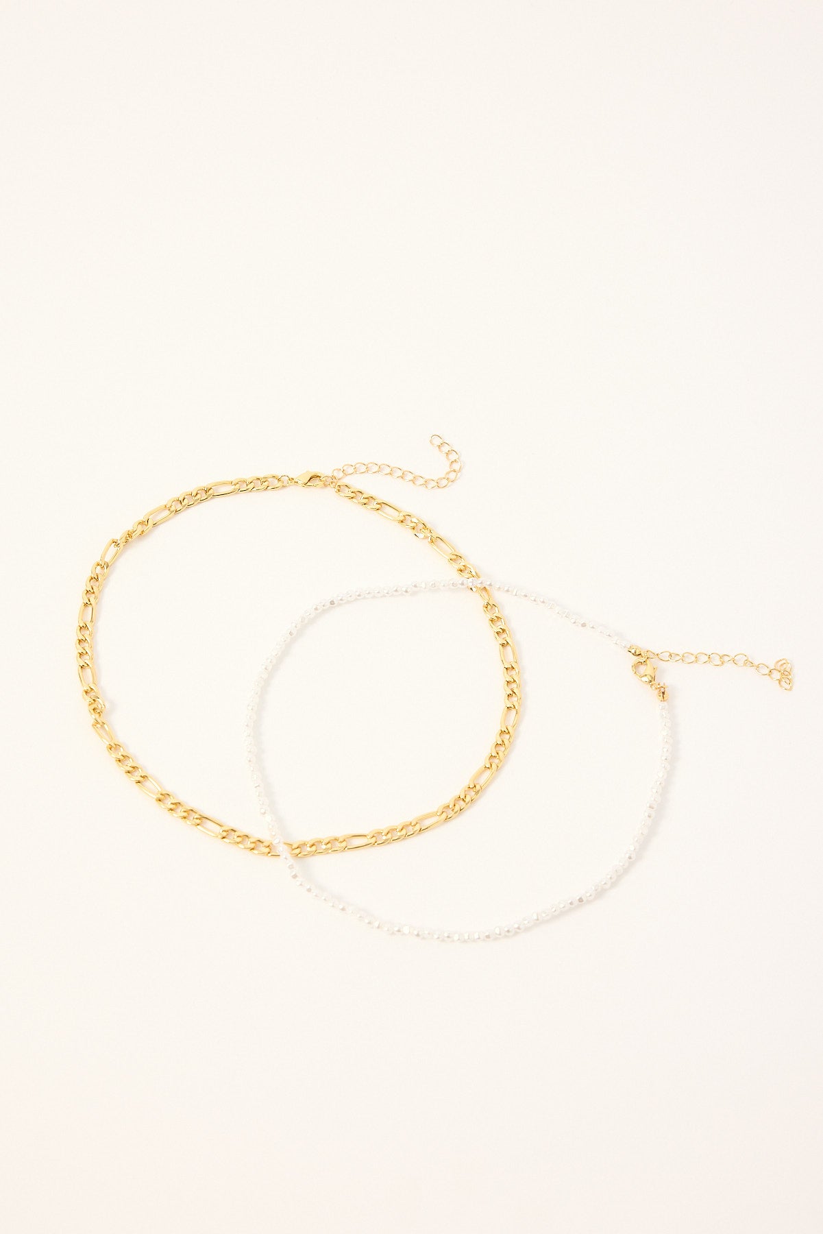 Token Coraline Pearl Necklace 2 Pack Gold