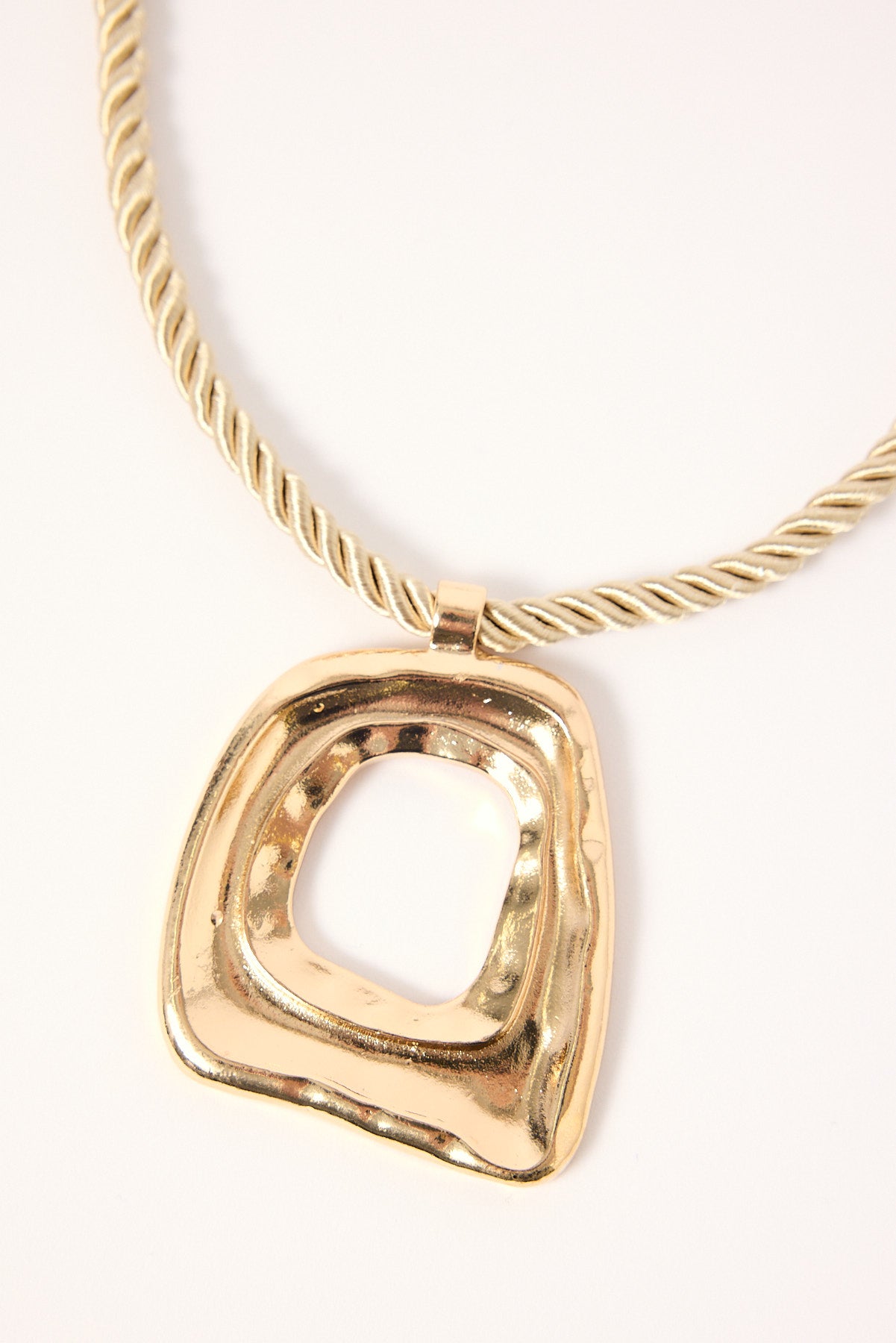 Token Campbell Statement Pendant Necklace Gold