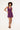 Perfect Stranger Ellary Satin Mini Dress Plum