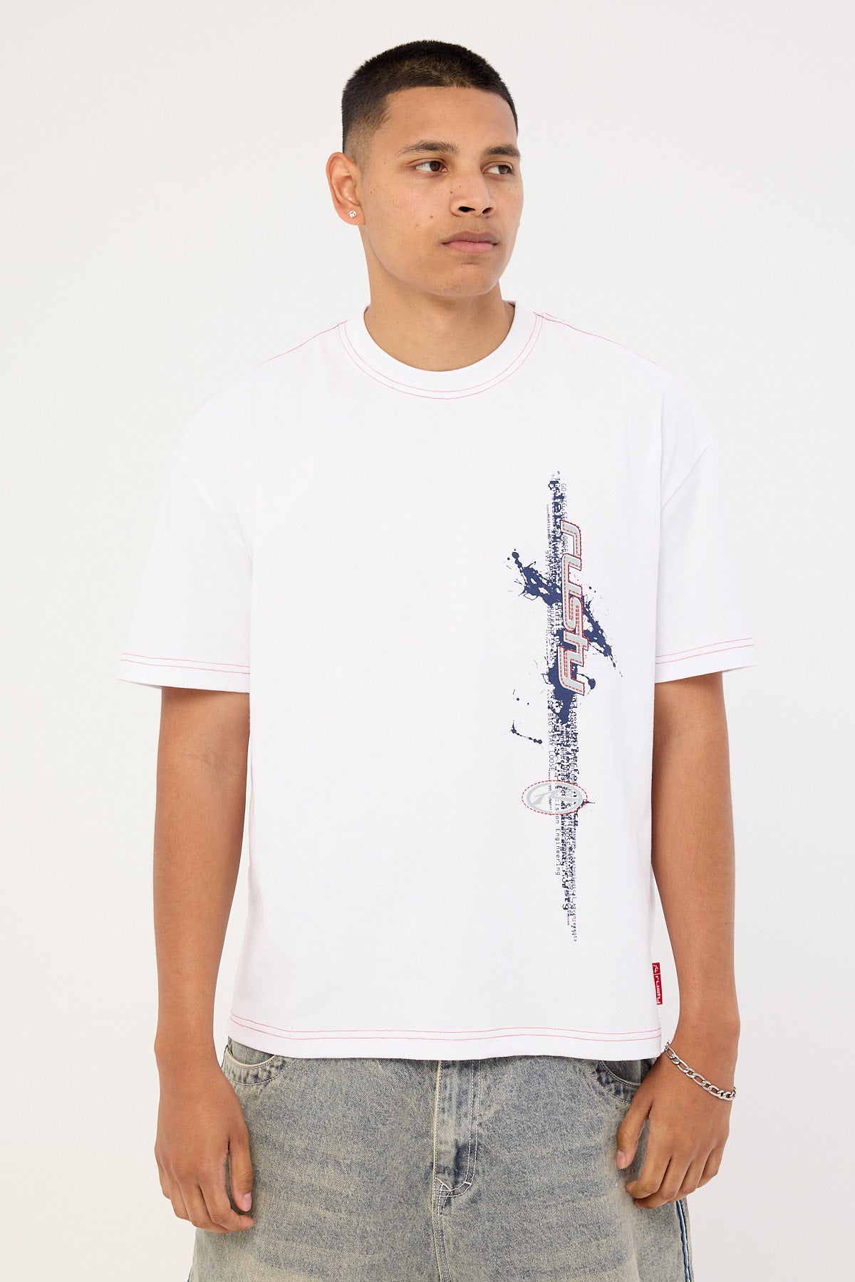 Rusty Morning Glory Tee White