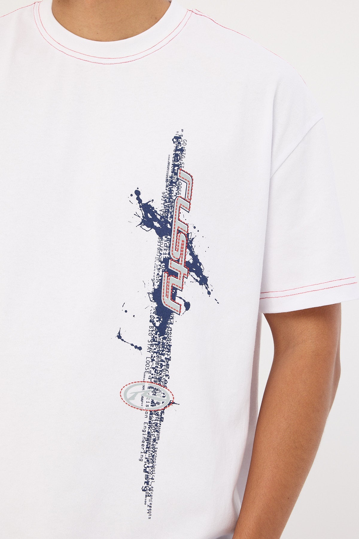 Rusty Morning Glory Tee White