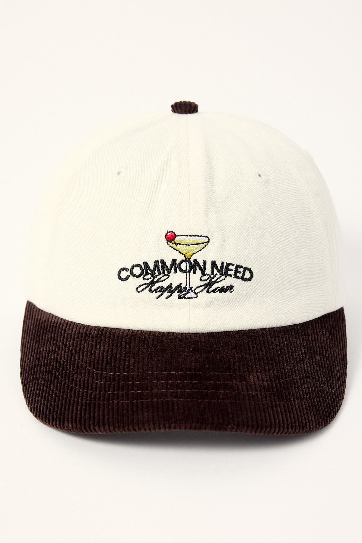 Common Need Happy Hour Dad Cap White