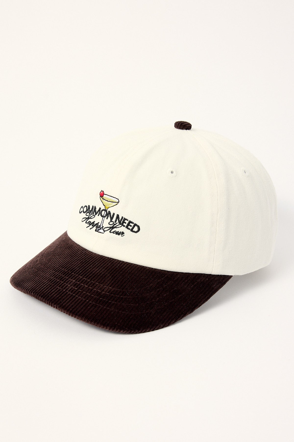 Common Need Happy Hour Dad Cap White