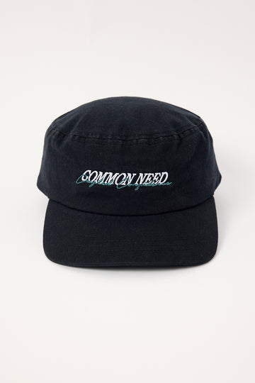 Common Need Slant Painter Cap Black