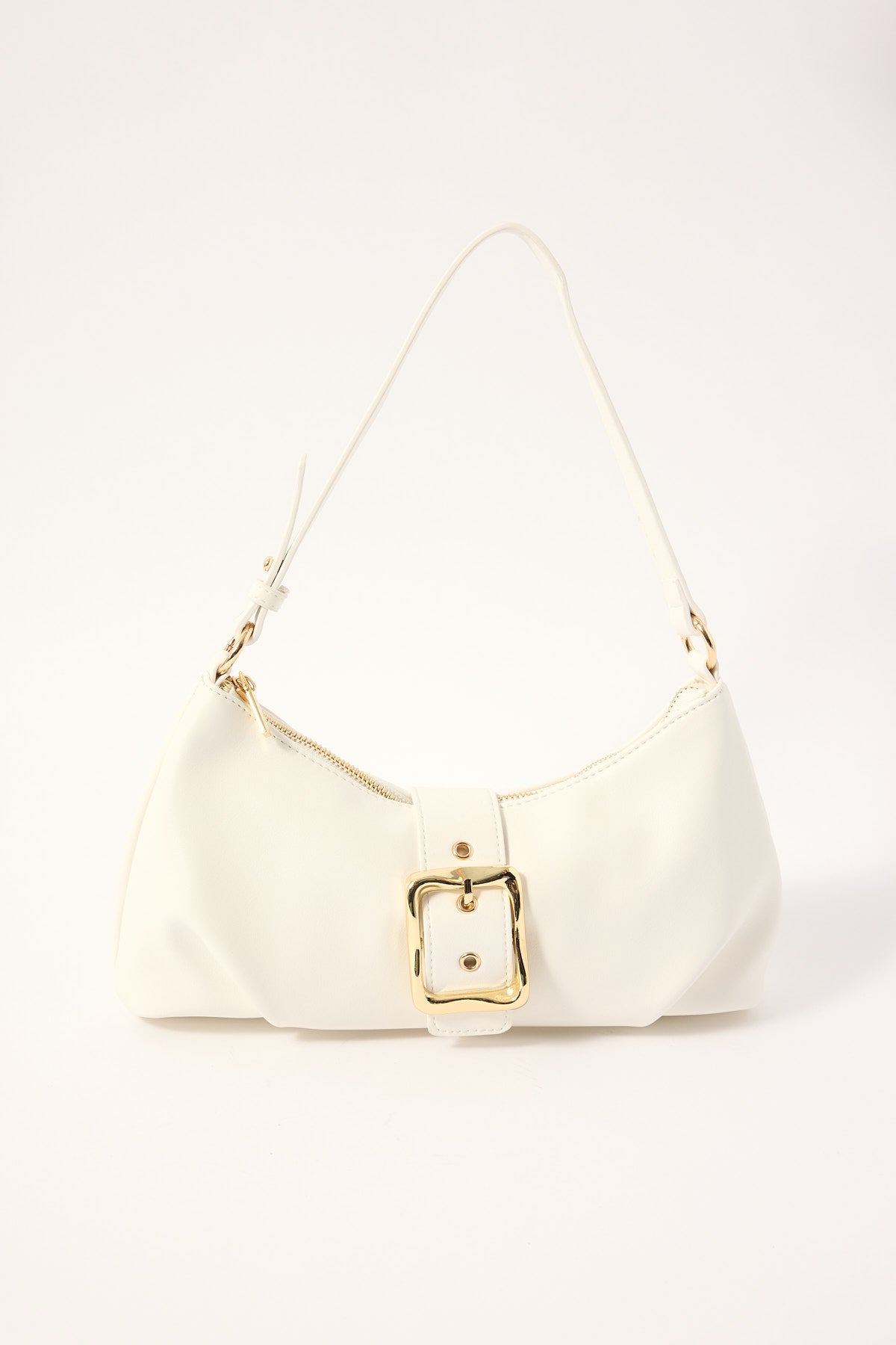 Perfect Stranger Enola Buckle Shoulder Bag White