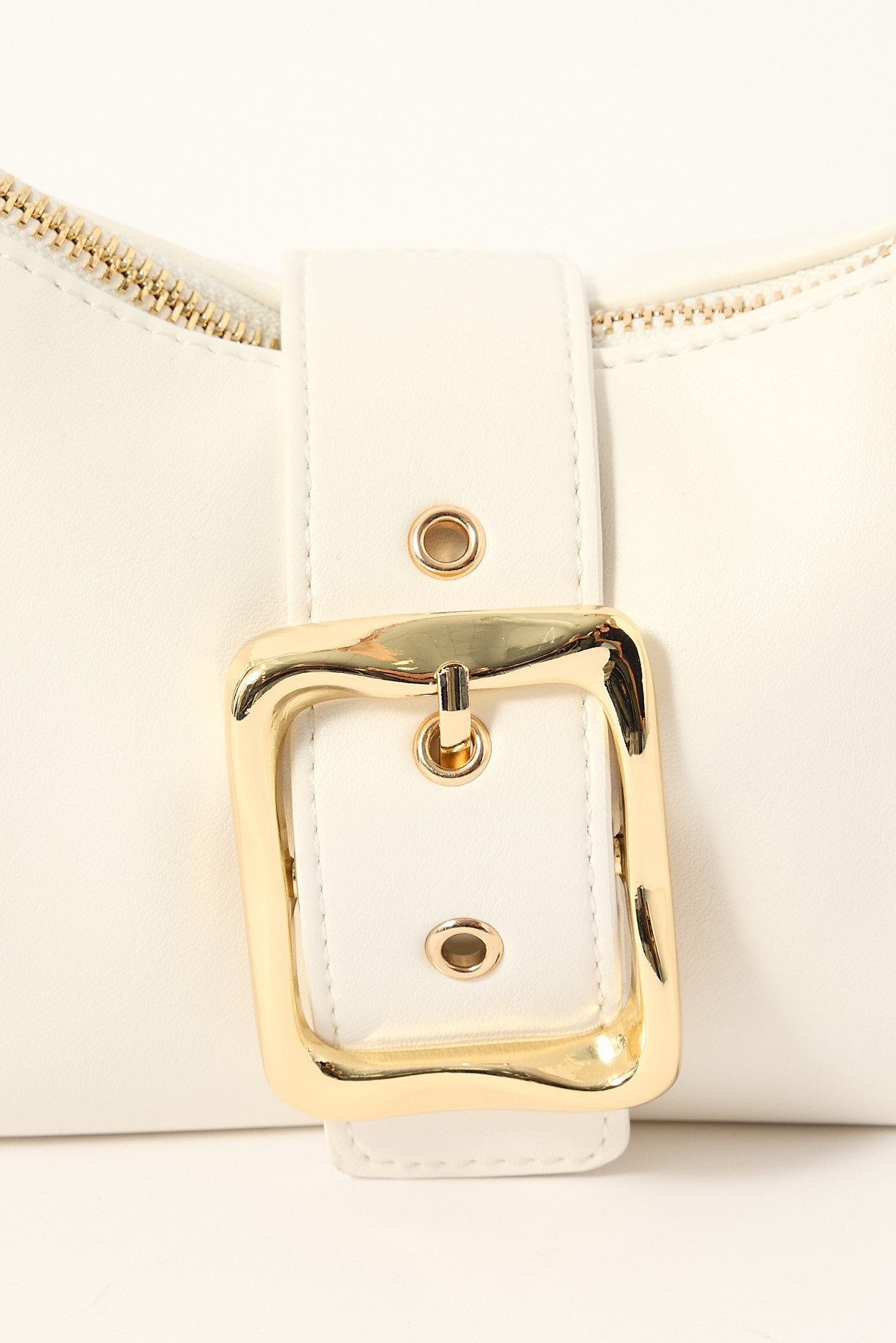 Perfect Stranger Enola Buckle Shoulder Bag White