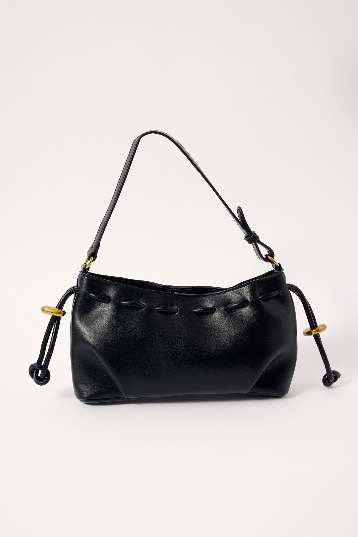 Perfect Stranger Solena Gathered Shoulder Bag Black