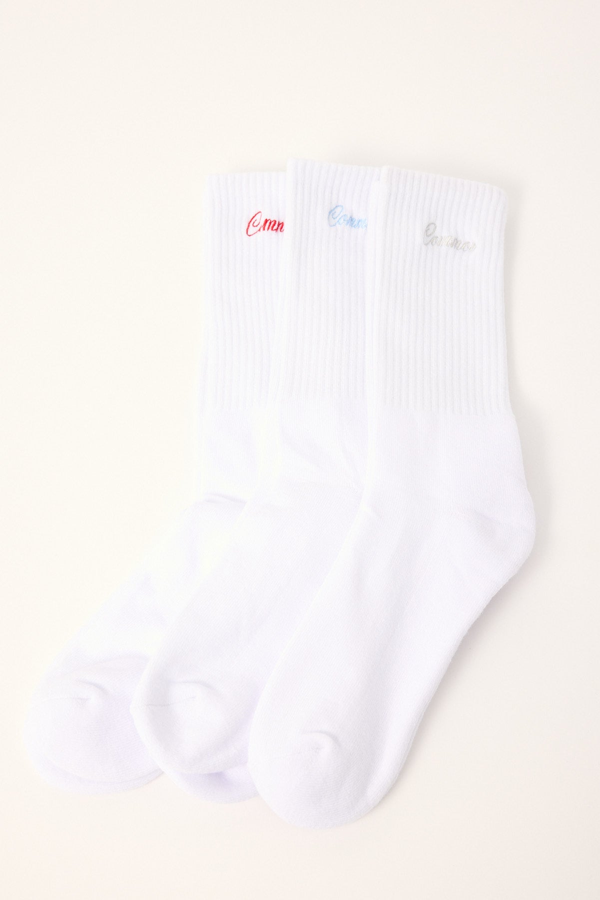 Common Need Royalty Sock 3 Pack White