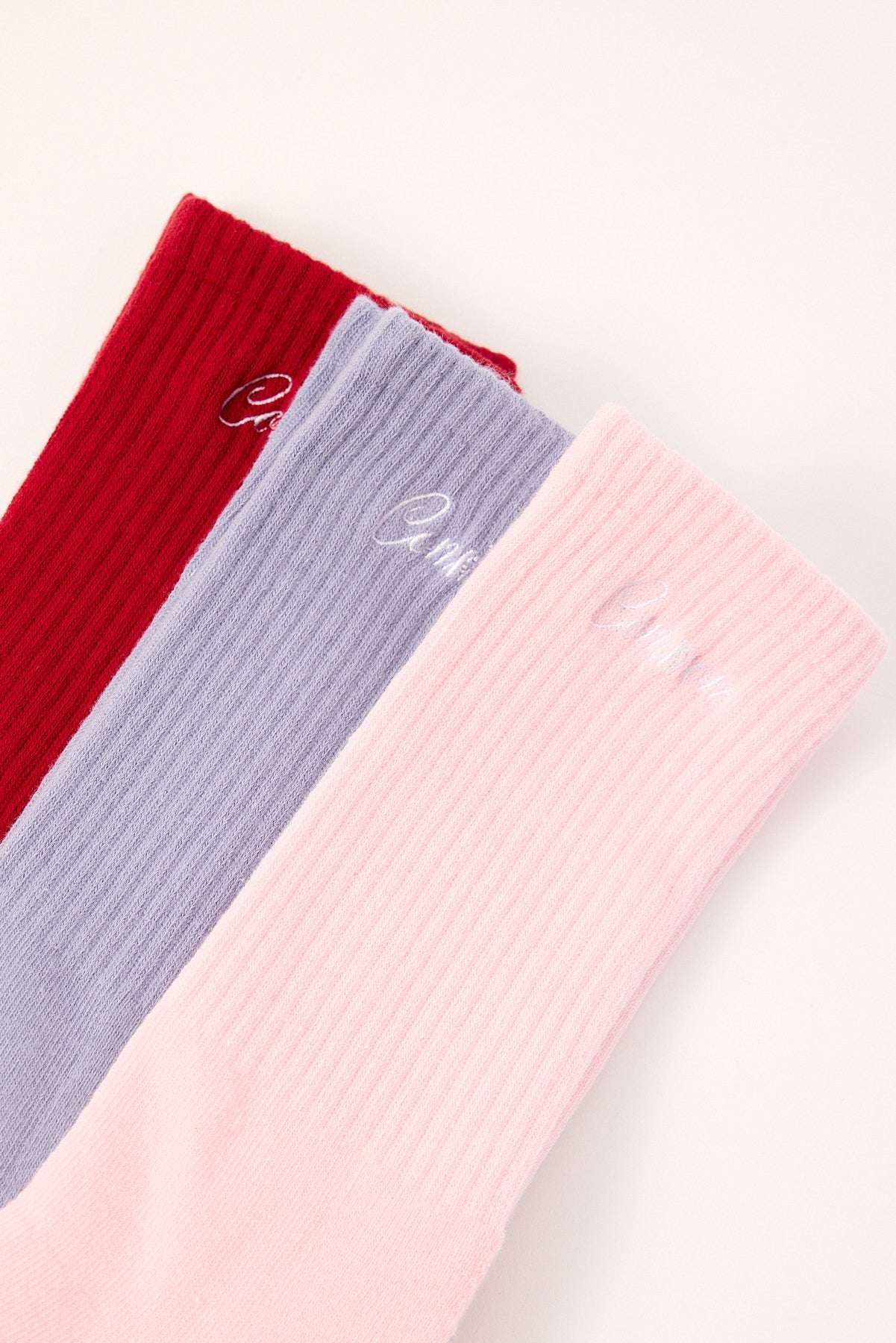 Common Need Royalty Sock 3 Pack Red/Pink/Blue