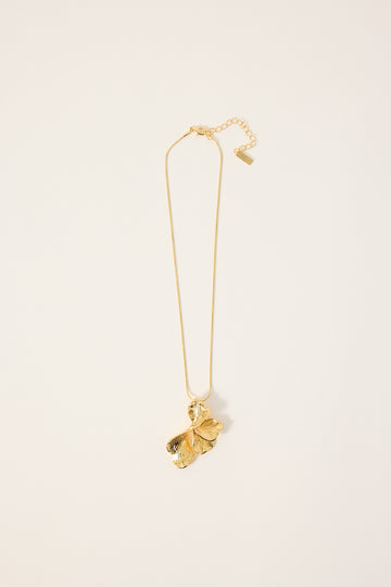 Perfect Stranger Petal Drop Necklace 18k Gold Plated