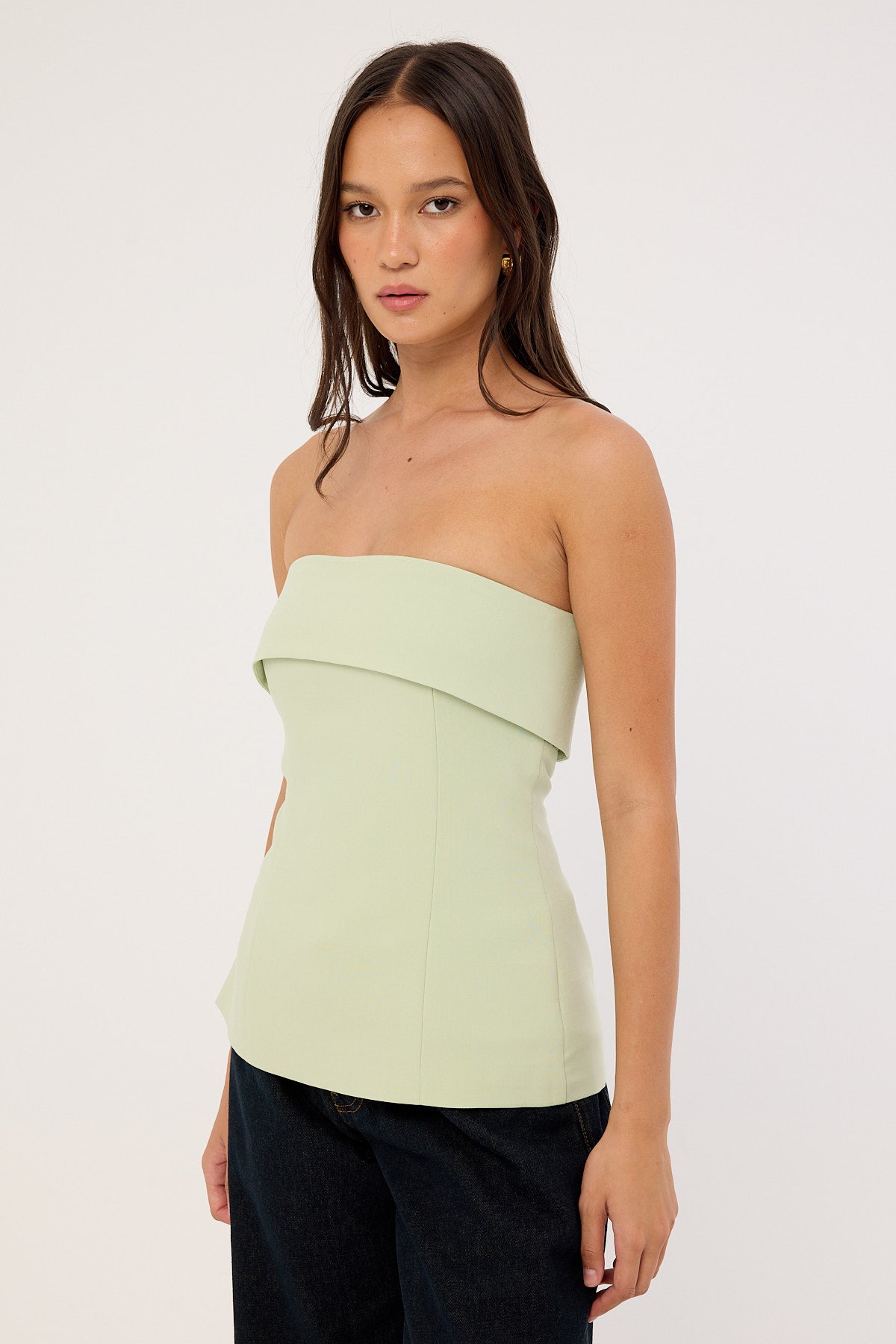 Perfect Stranger Luca Strapless Long Line Top Mint