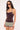 L&t Eve Ruched Halter Cami Top Brown