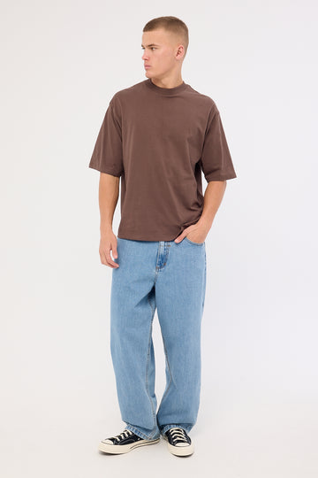Thrills Biggest Slacker Denim Jean Pearl Blue