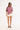 Luck & Trouble Margot Stripe Relaxed T-shirt Pink and Burgundy